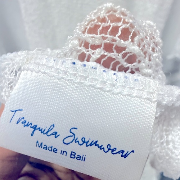 Tranquila Swimwear Beach | Cover Up | White Knit Dress - Small - Medium - Picture 9 of 10